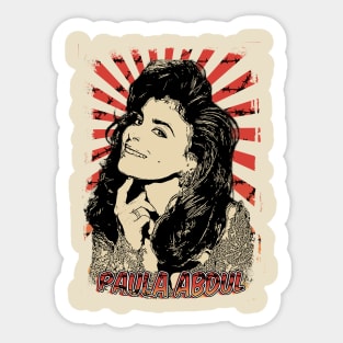 Paula Abdul 80s Retro Vintage Aesthetic Sticker